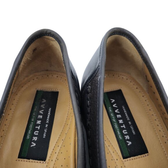 Avventura Exotic Gray Grey Ostrich Leather Dress Shoes Men Size 9.5M Moc Loafers - Picture 7 of 12